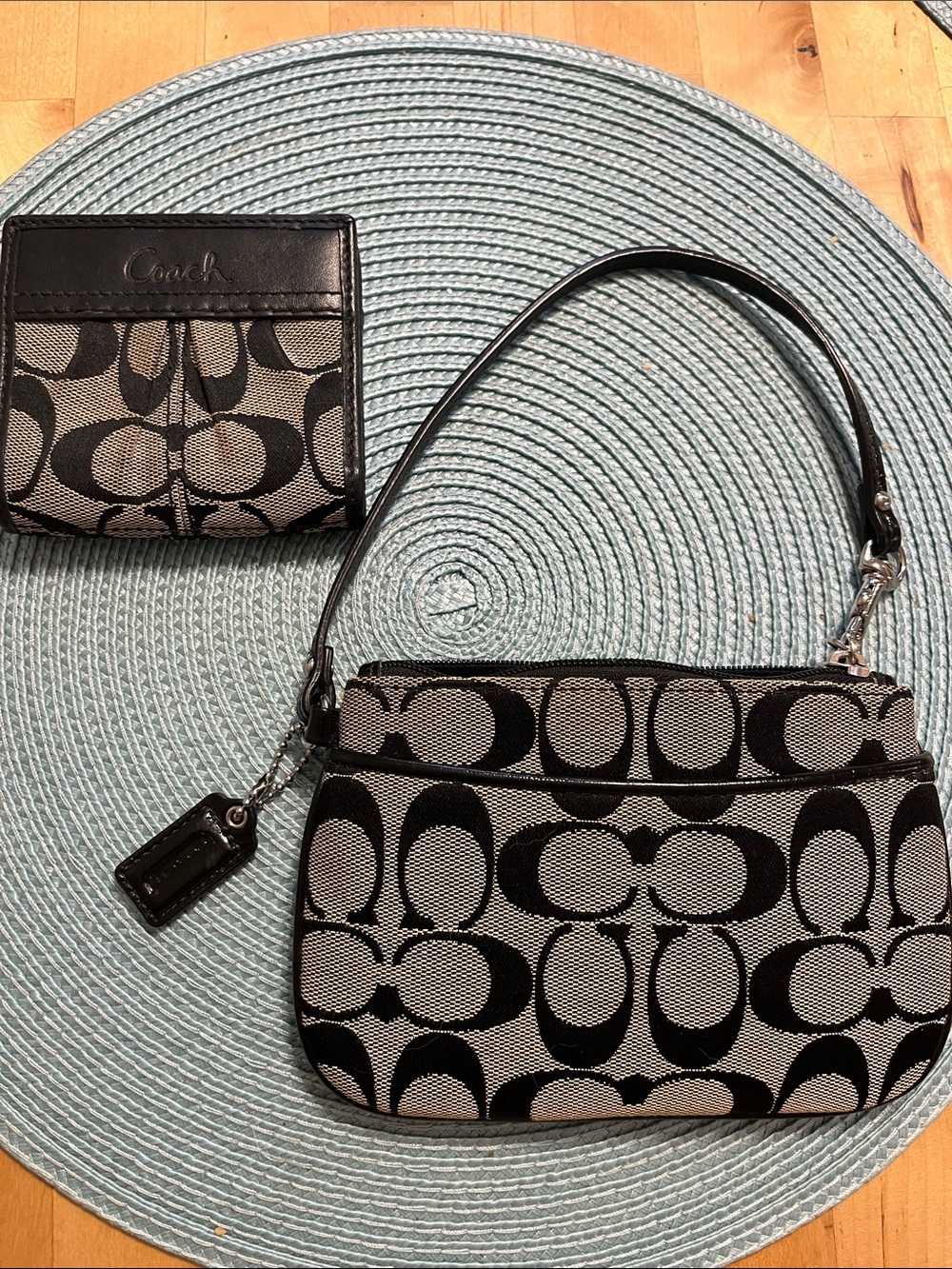 Coach Mini Signature Wristlet and Wallet